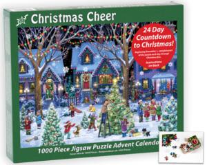 Christmas Cheer Jigsaw Puzzle Advent Calendar Christmas Advent Calendar Puzzle By Vermont Christmas Company