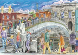Ha'penny Bridge Ireland By Gibsons