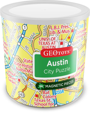 Austin - Magnetic Puzzle Maps & Geography By Geo Toys