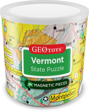 Vermont - Magnetic Puzzle Maps & Geography By Geo Toys