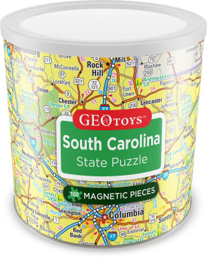 South Carolina - Magnetic Puzzle Maps & Geography By Geo Toys