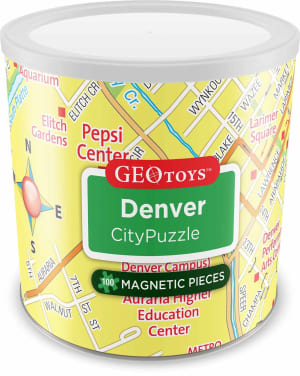 Denver - Magnetic Puzzle Maps & Geography By Geo Toys