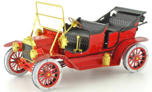 1908 Ford Model T Vehicle Red Nostalgic & Retro By Metal Earth