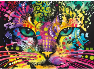 Colorful Cat Wooden Puzzle Contemporary & Modern Art By Trefl