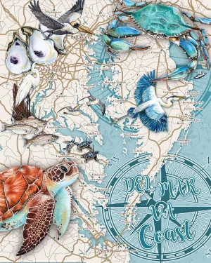 Coastal Delmarva United States By Heritage Puzzles