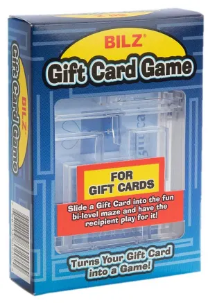 Clear Gift Card Games By Bilz