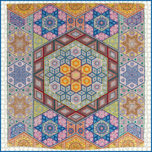 Mosaic Quilt Pattern & Geometric By Pomegranate