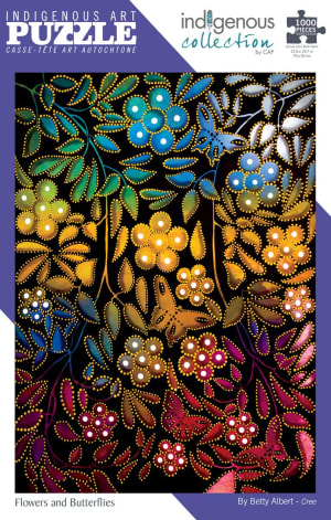 Flowers and Butterflies Cultural Art By Indigenous Collection