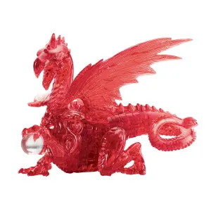 Red Dragon Deluxe 3D Crystal Puzzle Dragon By Bepuzzled