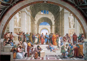 School Of Athens by Raphael Fine Art By Educa