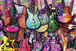 World's Smallest Jigsaw Puzzle -Six String Fling Mini Puzzle Music By TDC Games