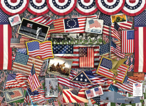 Stars and Stripes Collage By Hart Puzzles