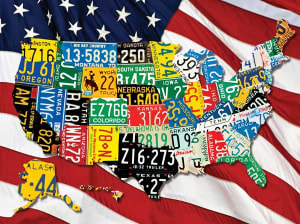 State Plates United States By Springbok