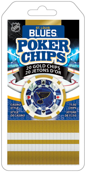 St. Louis Blues Poker Chips (20pc) St. Louis By MasterPieces