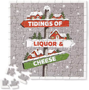 The Tidings Mini Shaped Puzzle Christmas By Galison