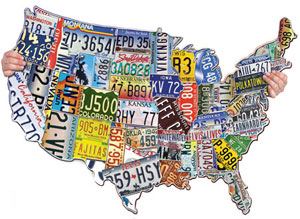 License Plates USA United States By TDC Games