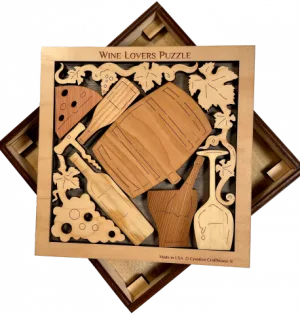 Wine Lovers Puzzle By Creative Crafthouse
