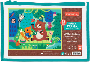 Woodland Picnic to Go Puzzle Children's Cartoon By Mudpuppy