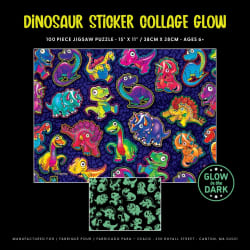 Dinosaur Sticker Collage Glow Dinosaurs