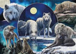 Wild Wolves Collage Wolf Jigsaw Puzzle