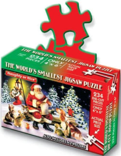 World's Smallest Jigsaw Puzzle -Naughty or Nice Christmas