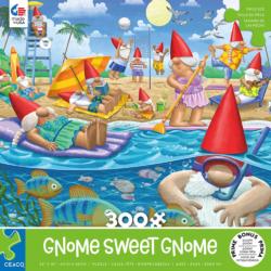 Gnome Sweet Gnome - Beach Day Beach & Ocean Jigsaw Puzzle