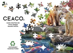 Doggies At The Koi Pond Dogs