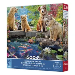 Doggies At The Koi Pond Dogs