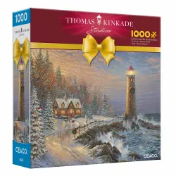 Christmas Lighthouse Thomas Kinkade Holiday - Scratch and Dent Lighthouse