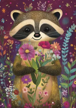 Raccoon Cutie Forest Animal