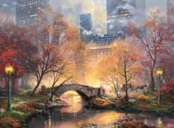 Central Park in the Fall Landscape