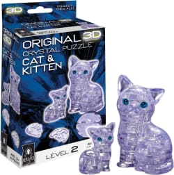 Cat & Kitten Original 3D Crystal Puzzle Cats