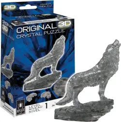 Clear Wolf 3D Original Crystal Puzzle Wolf