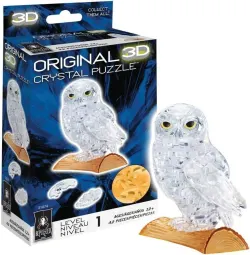 White Owl 3D Crystal Puzzle Birds