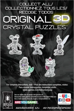 Disney Platinum Minnie Mouse 3D Crystal Puzzle Disney