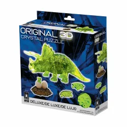 Triceratops with Baby Deluxe 3D Crystal Puzzle Dinosaurs