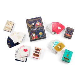 4-Pack of Card Games- Solitaire, Hearts, Euchre, Golf