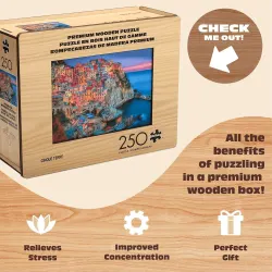 Wood Puzzle: Cinque Terre &ndash; Whimsy Pieces Travel