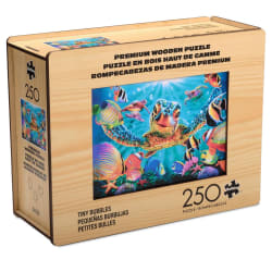 Wood Puzzle: Tiny Bubbles Flower & Garden