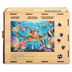 Wood Puzzle: Tiny Bubbles Flower & Garden