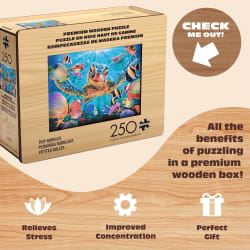 Wood Puzzle: Tiny Bubbles&ndash; Whimsy Pieces Sea Life