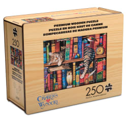 Wood Puzzle: Frederick the Literate Cats