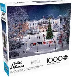 The White House in the Snow Christmas