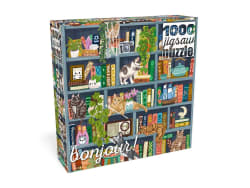 Cats at Home Library Cats