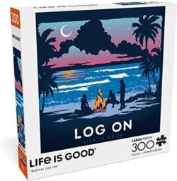 Tropical Log On Quotes & Inspirational Jigsaw Puzzle