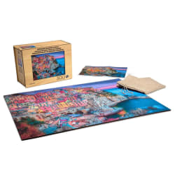 Wood Puzzle: Cinque Terre Travel