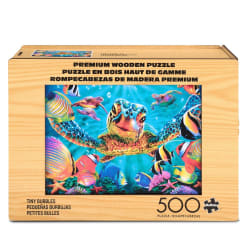 Wood Puzzle: Tiny Bubbles Sea Life