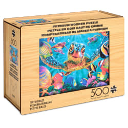 Wood Puzzle: Tiny Bubbles Sea Life