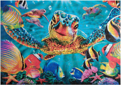 Wood Puzzle: Tiny Bubbles - Whimsy Pieces Sea Life