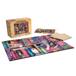 Wood Puzzle: Frederick the Literate Cats